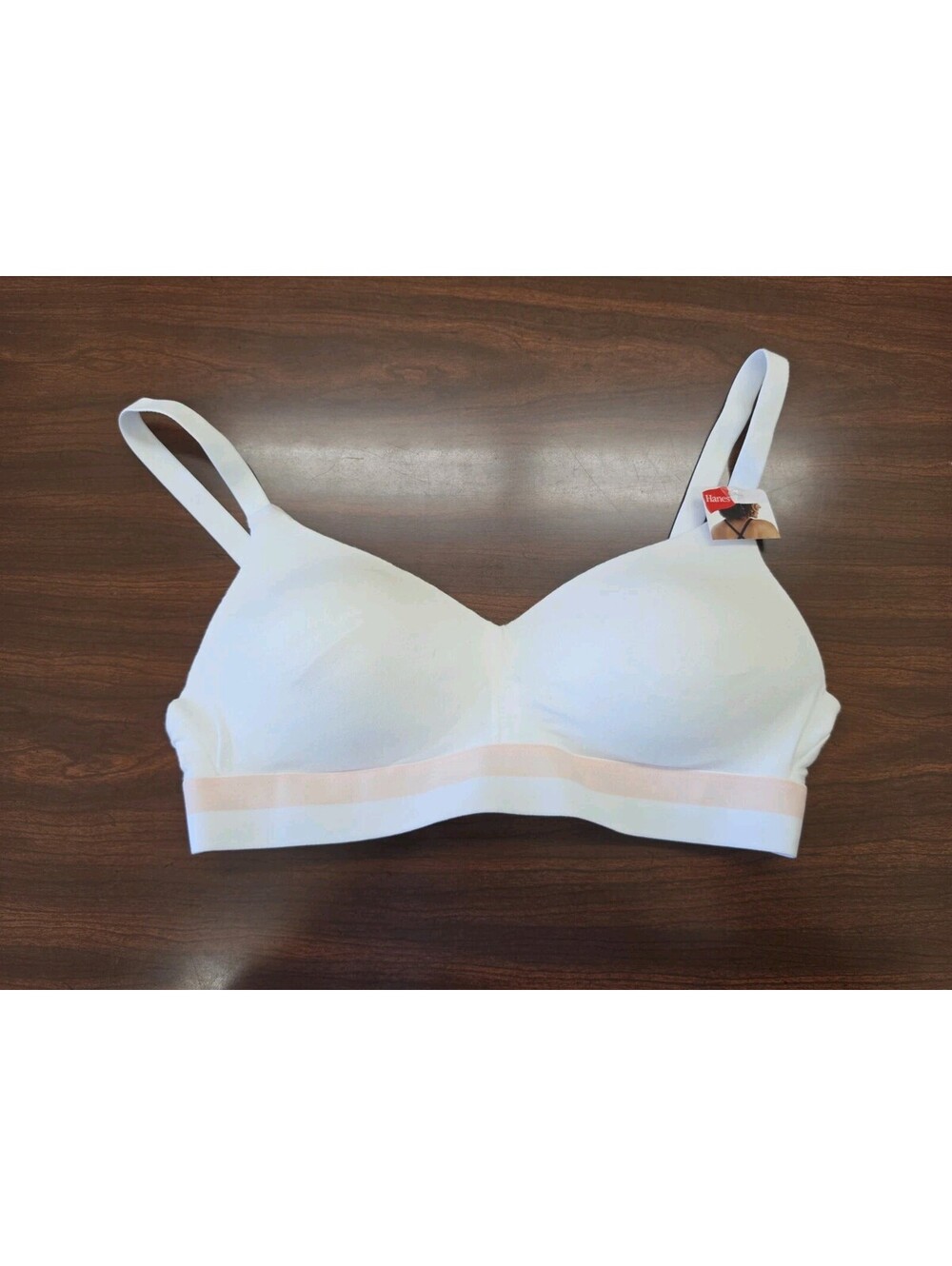 NWT Hanes Smooth Tec Underwire T Shirt Bra White Convertible Adjustable Womens M